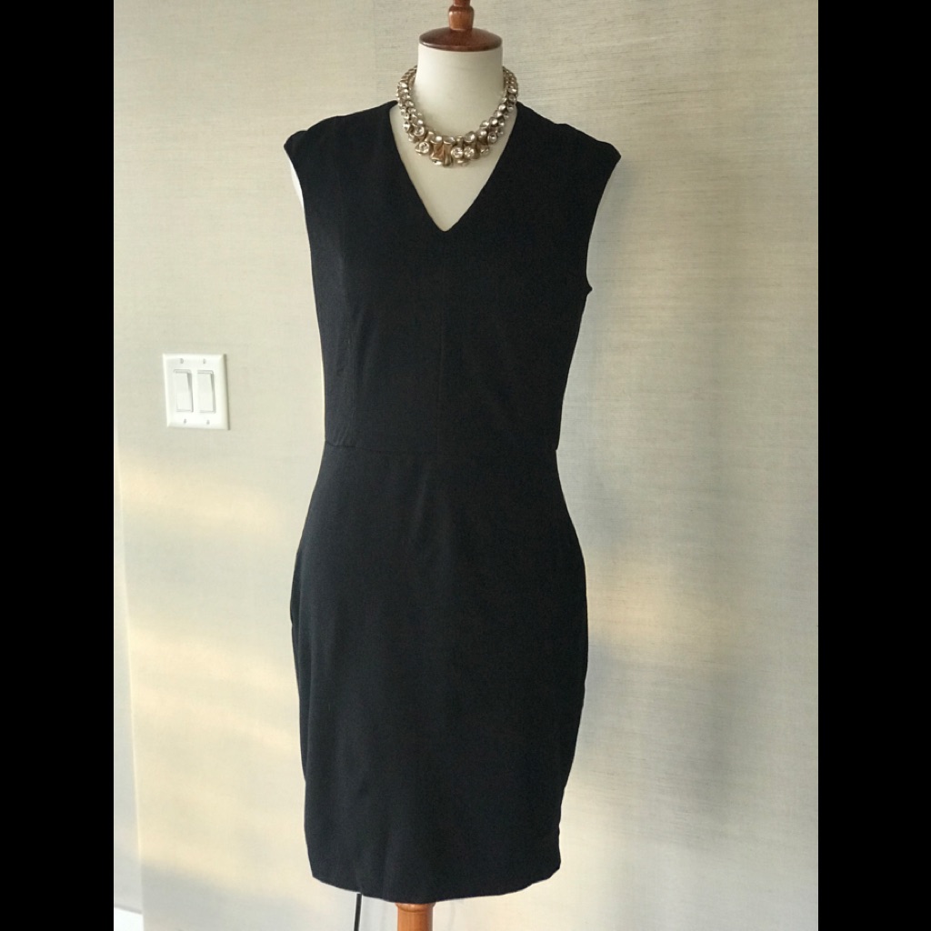 Flattering Black Dress. Not Too Tight.